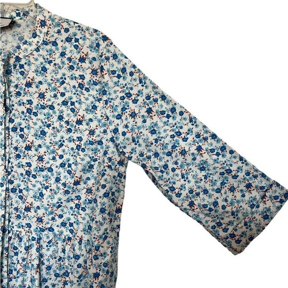 Tuckernuck Bluebell Floral Ditsy Calico Royal Shirt Dress Size XL - Picture 7 of 11